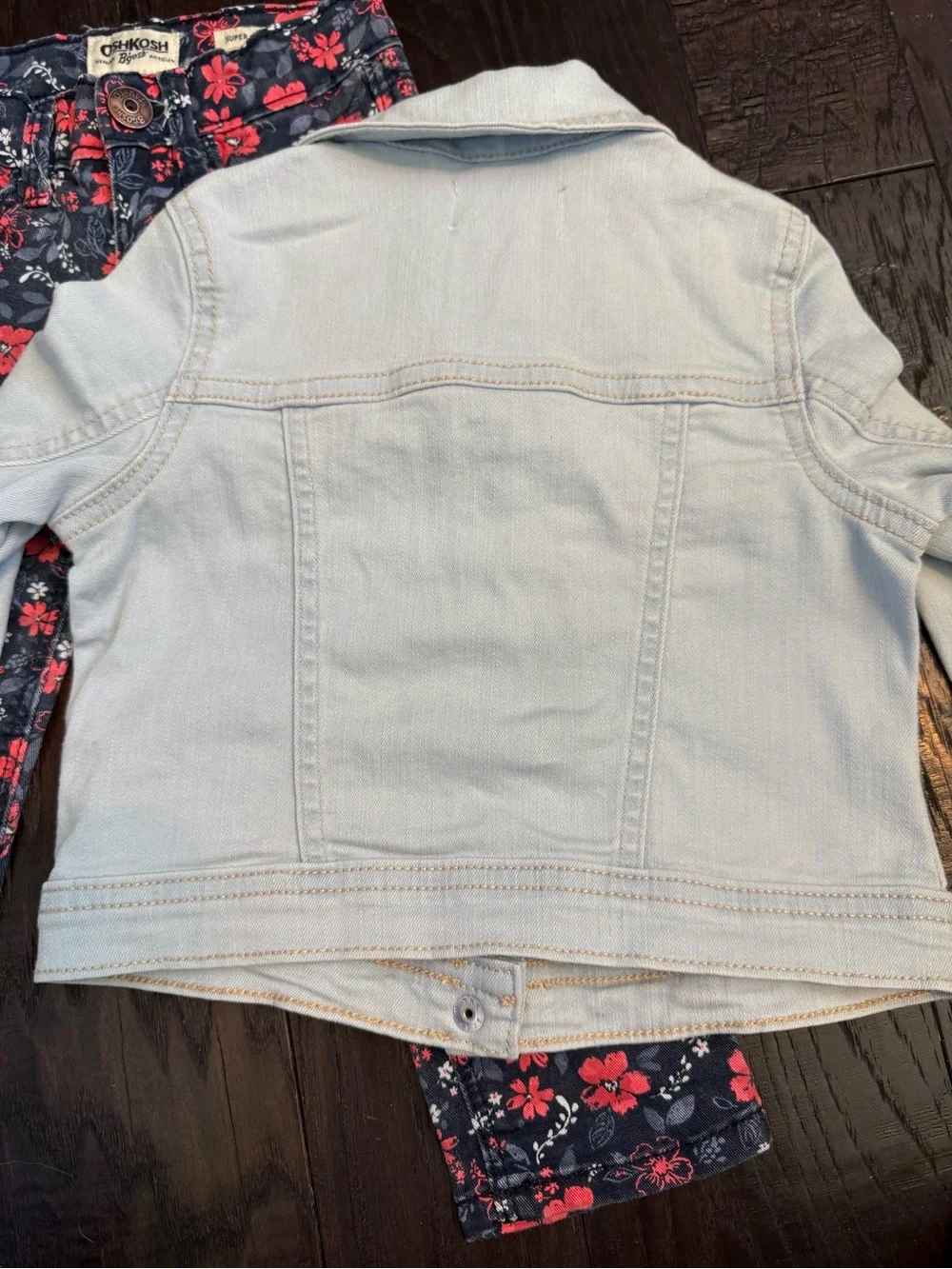 Denim Jacket & Super Skinny Floral Bundle 2T